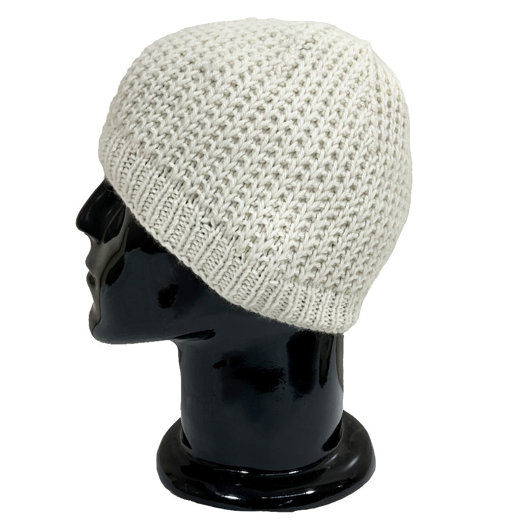 Wool Cap | Unisex | 100% Wool |Ivory
