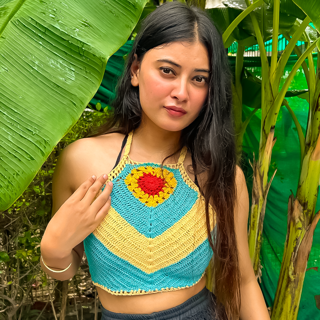 Ailsa Top – Handknitted Eco-Friendly Crochet Top for Women | Timeless Design