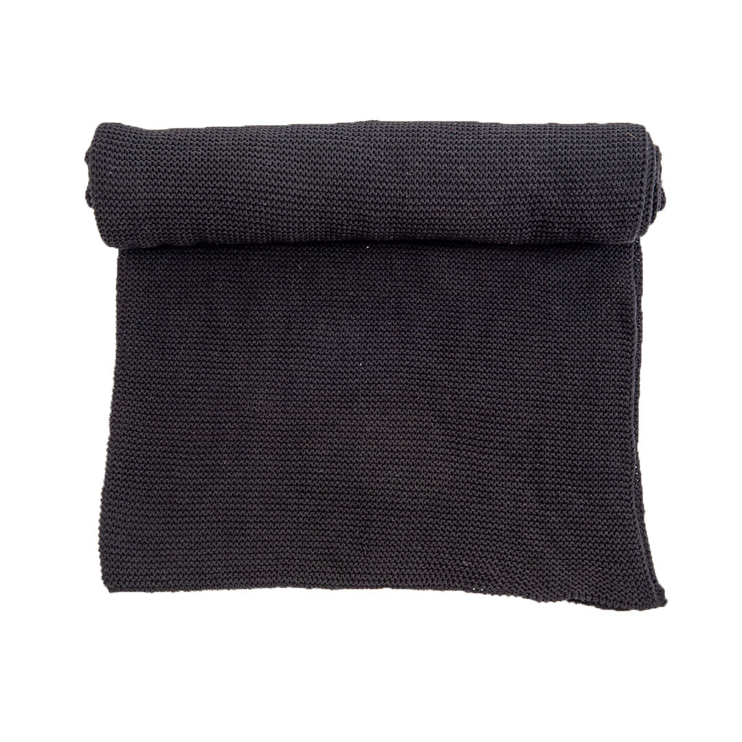 Cotton | Bed Throw | Black