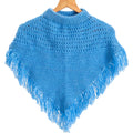 Poncho & Shrugs | Rock Blue | For Women's | 100% Premium Wool
