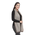 Mufflers & Neck Warmer | Beige & White | Zebra Striped Design | 100% Premium Cotton | For Men & Women
