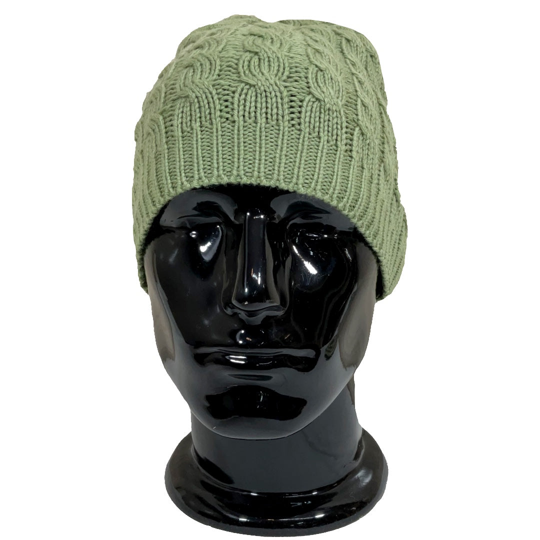 Wool Cap | Unisex | 100% Wool |Leafy Green