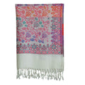 Woolen Stoles & Shawls |White & Multi | 70x210 CM|