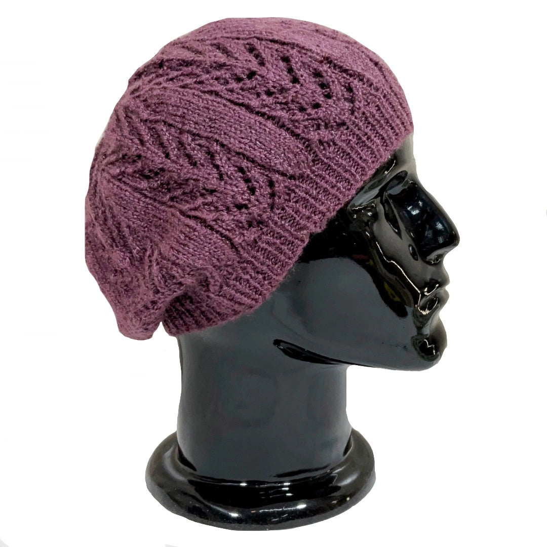 Wool Cap | Unisex | 100% Wool |Purple