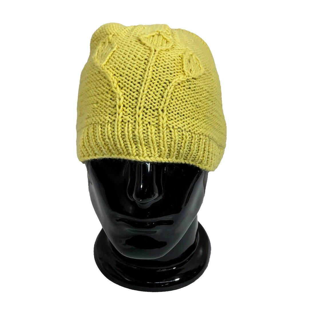 Wool Cap | Unisex | 100% Wool | Light Yellow