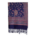 Woolen Stoles & Shawls | Blue & Multi | 70x200 CM |