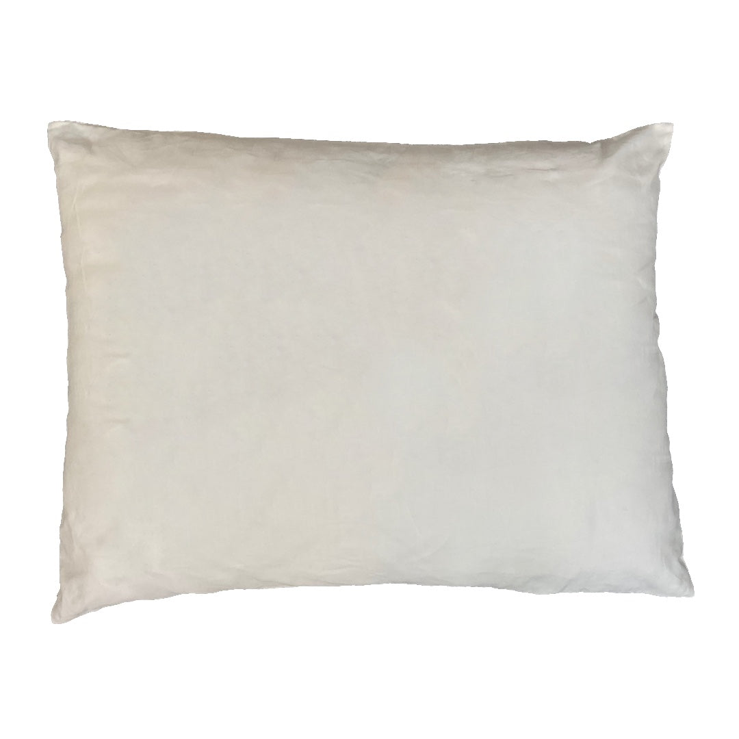 Bamboo Pillow with Wool Infill | Color Queen Off-White Off- White | Material Bamboo Fabric and Wool Infill