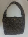 Sheep Wool Tote Bag 100% Organic I– Grey & Black (3/5 / 24 Micron)
