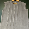 Pullover V Neck Half Sleeve - Ultimate Grey For Men | 100% Organic Wool