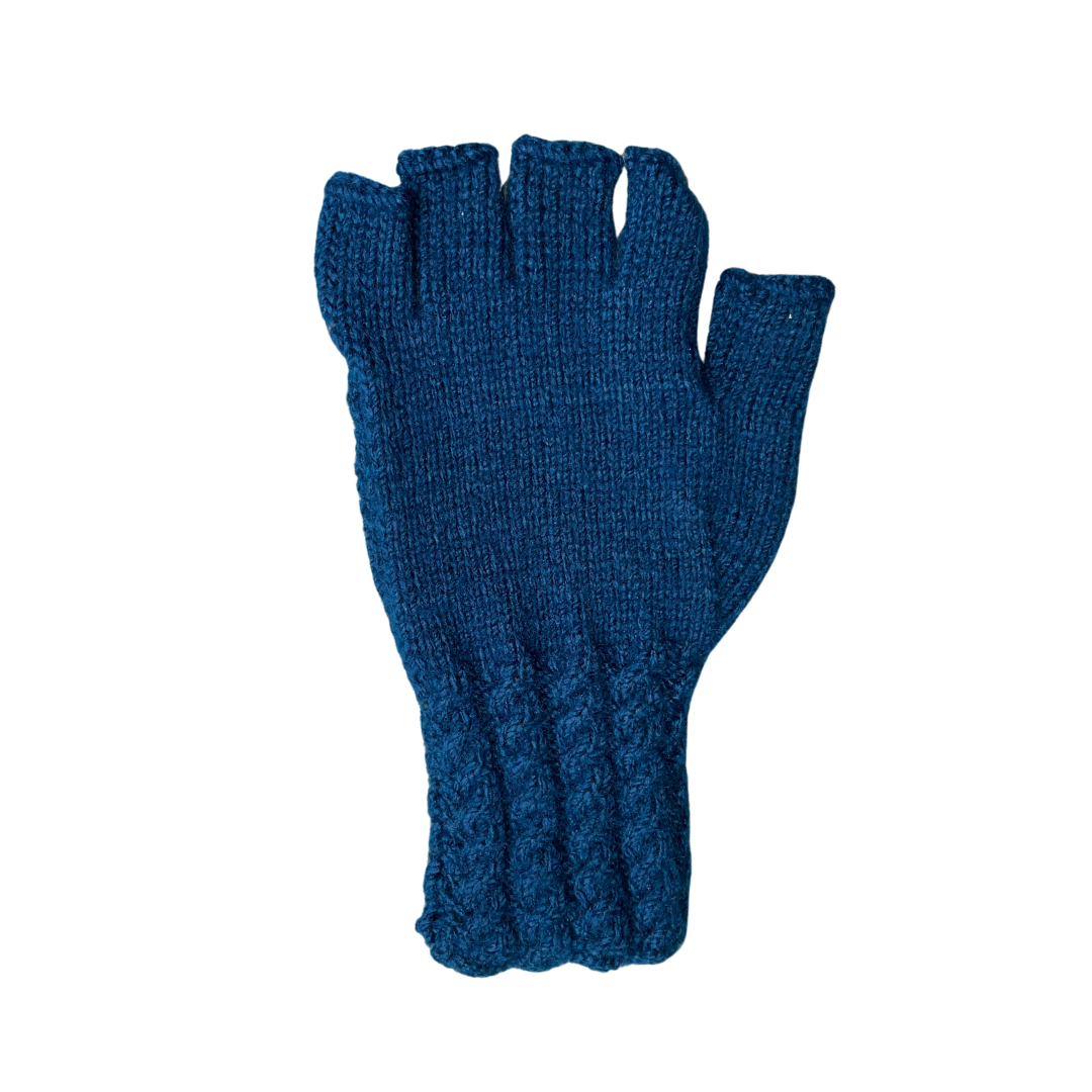 Wool Gloves | 100 % Organic Wool | Dark Blue