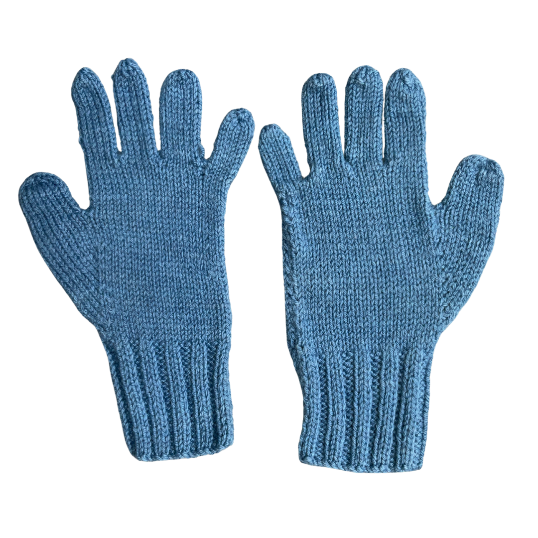 Wool Gloves | 100 % Organic Wool | Chambray