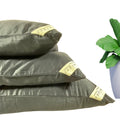Pillow with cover | Bamboo fabric | Black | Wool infill