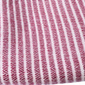 Cotton Bed Throw | White & Maroon