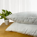Bamboo Pillow with Wool Infill | Color Queen Off-White Off- White | Material Bamboo Fabric and Wool Infill