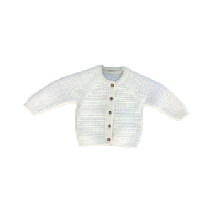 Ivory Baby Cardigan | 100% Organic Cotton - Mojopanda Organic  Store