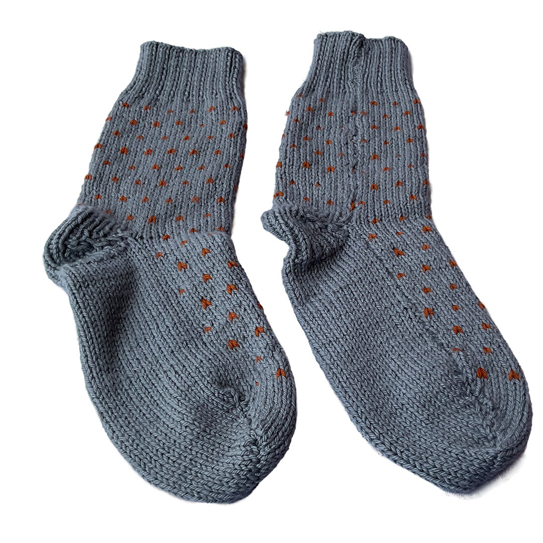 Organic Wool | Socks For Men & Women | Ultimate Grey & Tomato Cream