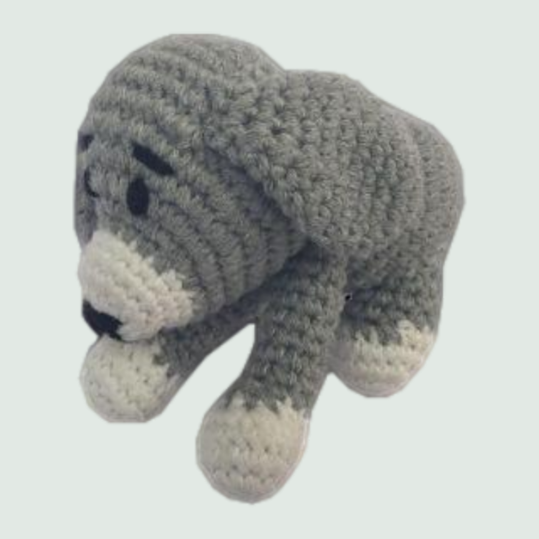 Puppy Crochet Stuffed/Plush/Soft Toy - Front View