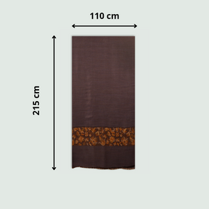 Dark Purple Odhani | Stoles & Shawls | 100% Wool | For Women - Mojopanda Organic Store