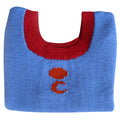 Organic Wool | Top - Sun & Moon Design | Red & Wild Blue