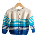 Cardigan Multi color  | For Girl & Boy |  100% Organic Wool | Size-2 Years