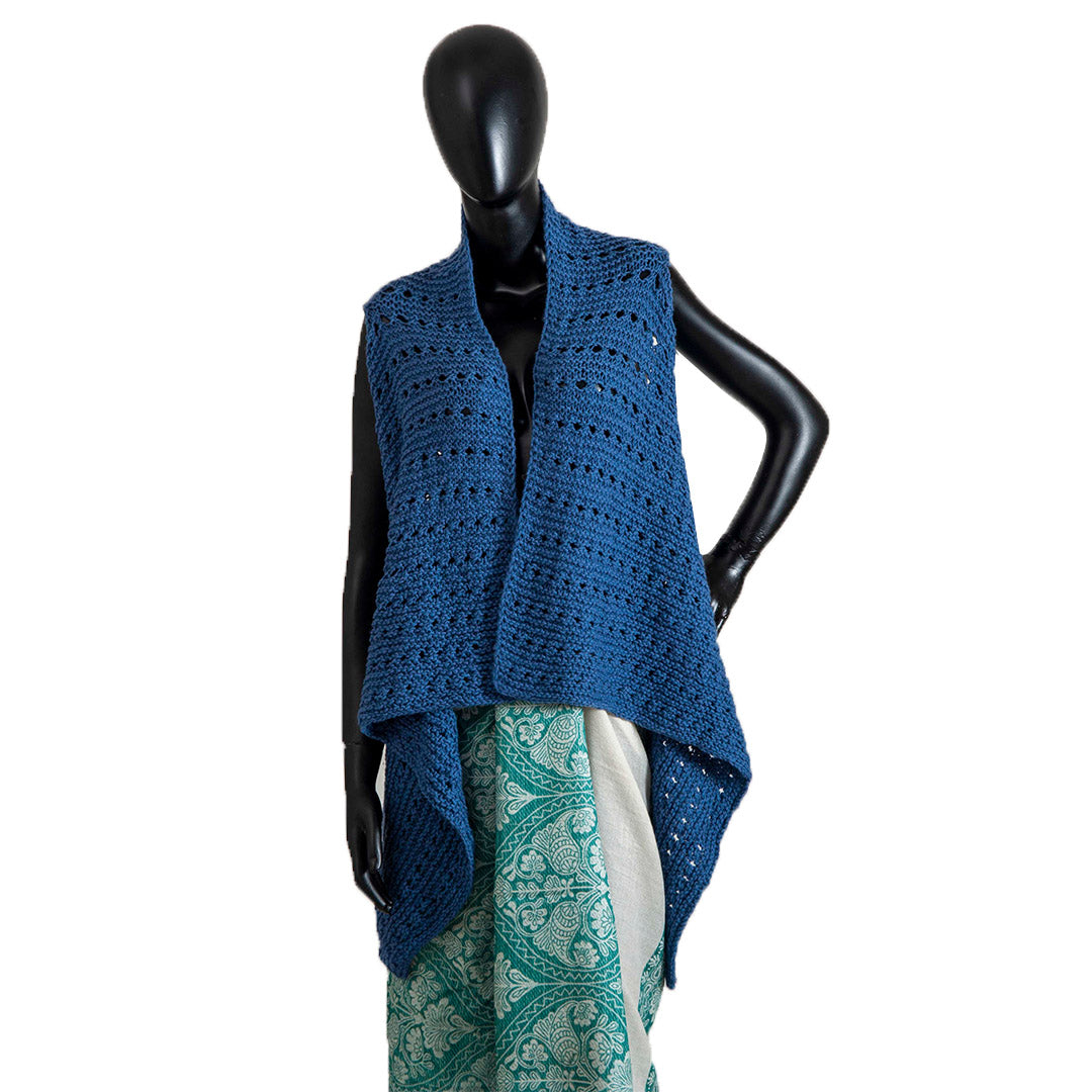 Poncho & Shrugs |;Chambray | For Women | 100% Premium Wool