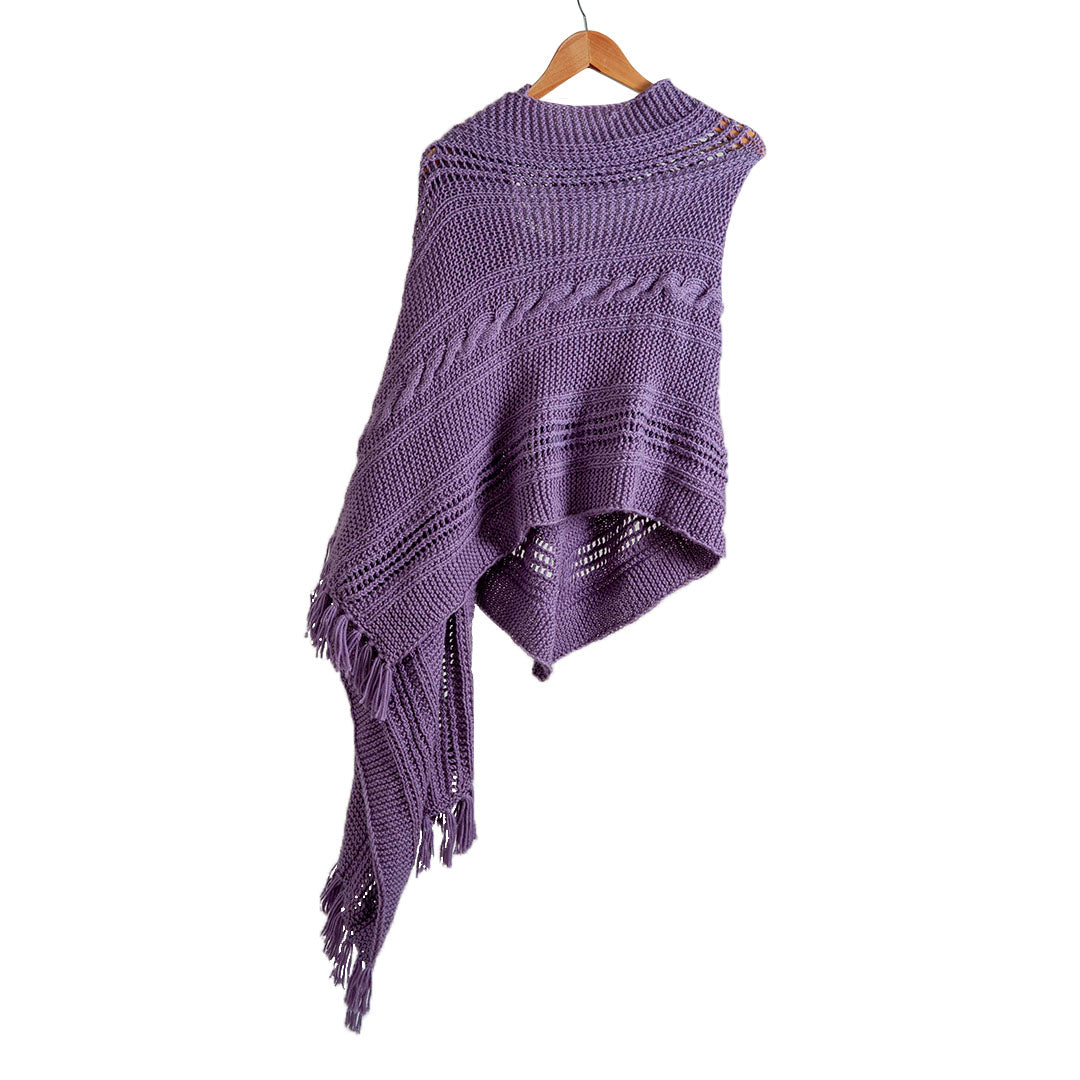 Lavender Women Shrug | 100% Organic Wool