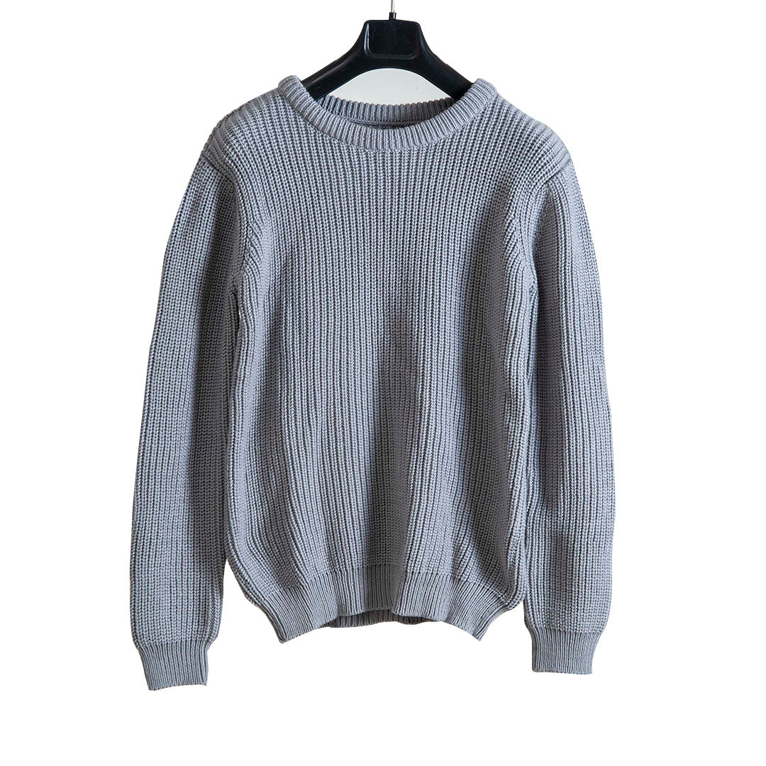 Pullover Round Neck - Ultimate Grey | For Men | 100% Organic Wool