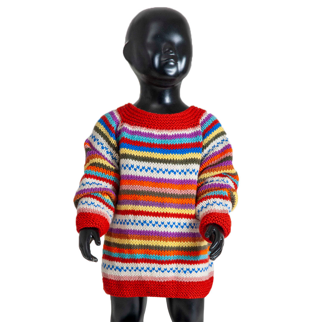 Organic Wool | Pullover | Multi Color - 3 years