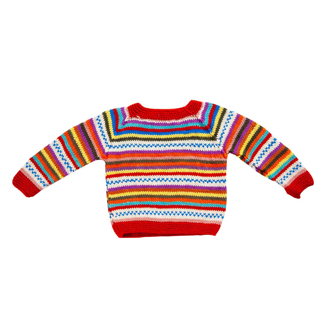 Organic Wool | Pullover | Multi Color - 3 years