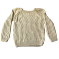 Organic Wool | Pullover | Ivory | Classic Rose | Size- 8-9 years