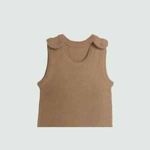 Caramel Baby Romper - Front View