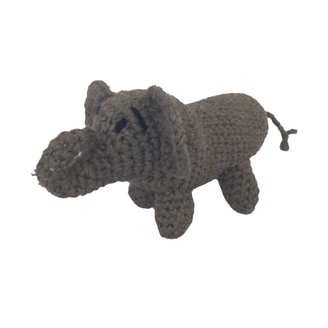 Hippo Crochet Stuffed/Plush/Soft Toy | 100% Organic | Health-Pro - Mojopanda Organic Store