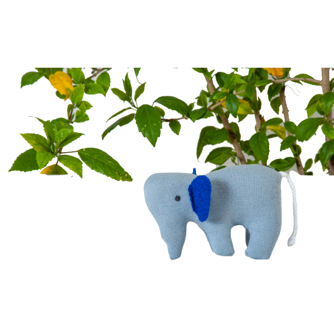 Elephant Soft Toy Sky Blue/ Made In India /Plush/Baby/Soft Toy | 100% Premium Cotton