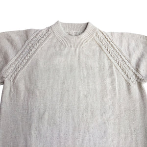 Pullover Round Neck -Beige | For Men | 100% Organic Wool - Mojopanda Organic Store