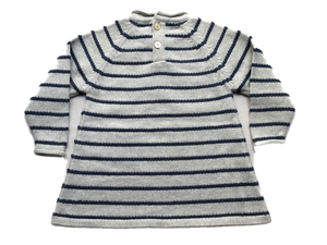 White Stripes Baby Frock | 100% Organic cotton - Mojopanda Organic Store