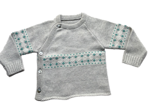 Cotton Pullover Round Neck 3- 6 mts | For Baby Boy & Girl - Mojopanda Organic Store