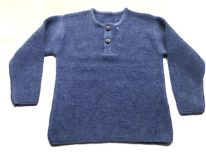 Cotton Wool Pullover Round Neck - 12-18 mts | Baby Girl & Boy - Mojopanda Organic Store