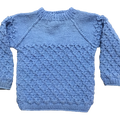 Organic Wool | Pullover Red Alert | Wild Blue / Red Alert |size-3 years