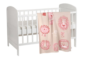 Lions of Africa Knitted AC Blanket/Quilt for Baby - Full View