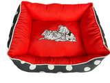 Dot & Dream: Eco-Chic Polka Dot Pet Bed