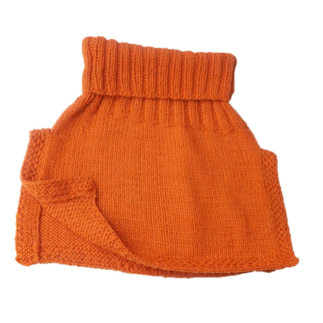 Neck Warmers & Mufflers | Tomato Cream | 100% Organic Wool | For Men & Women