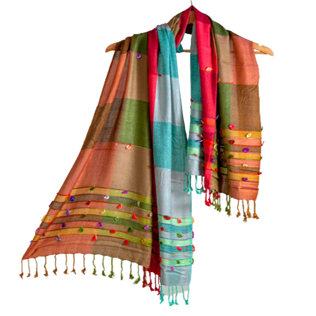 Woolen Stoles & Shawls | Assorted design|  Multi | 70x200 CM |