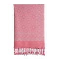 Stoles & Shawls | Pink Woolen S &  White  | 70x200 CM |