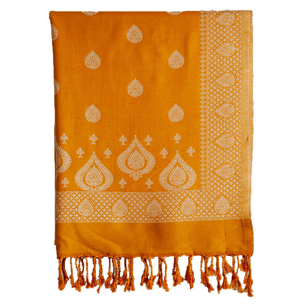 Stoles & Shawls | Yellow & natural | 70x200 CM |