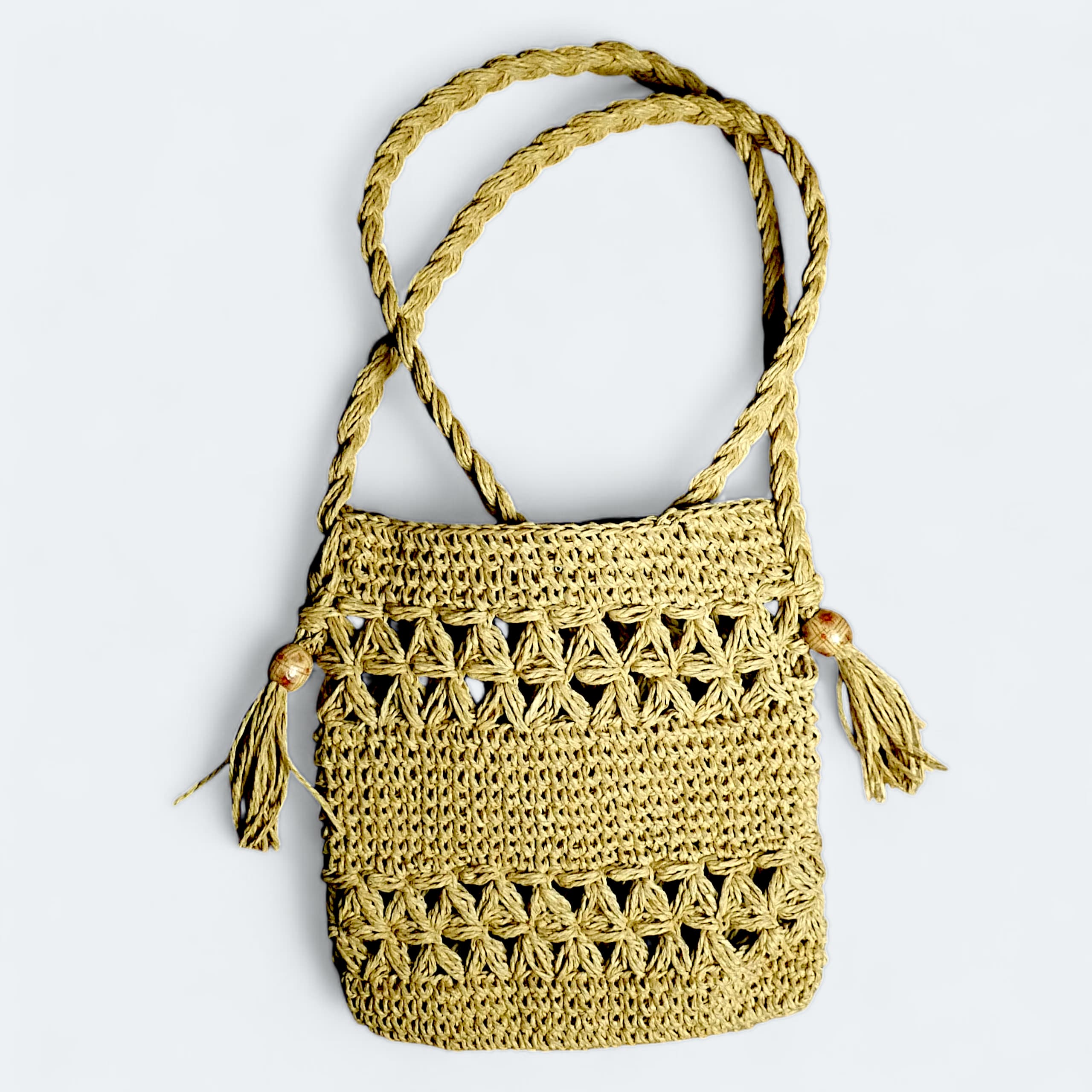 Raffia Sling Bag - Natural