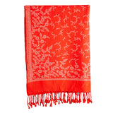 Woolen Stoles & Shawls |Red & Beige | 70x200 CM |