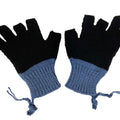 Woolen Gloves | 100 % Organic  Wool | Chambray & Black