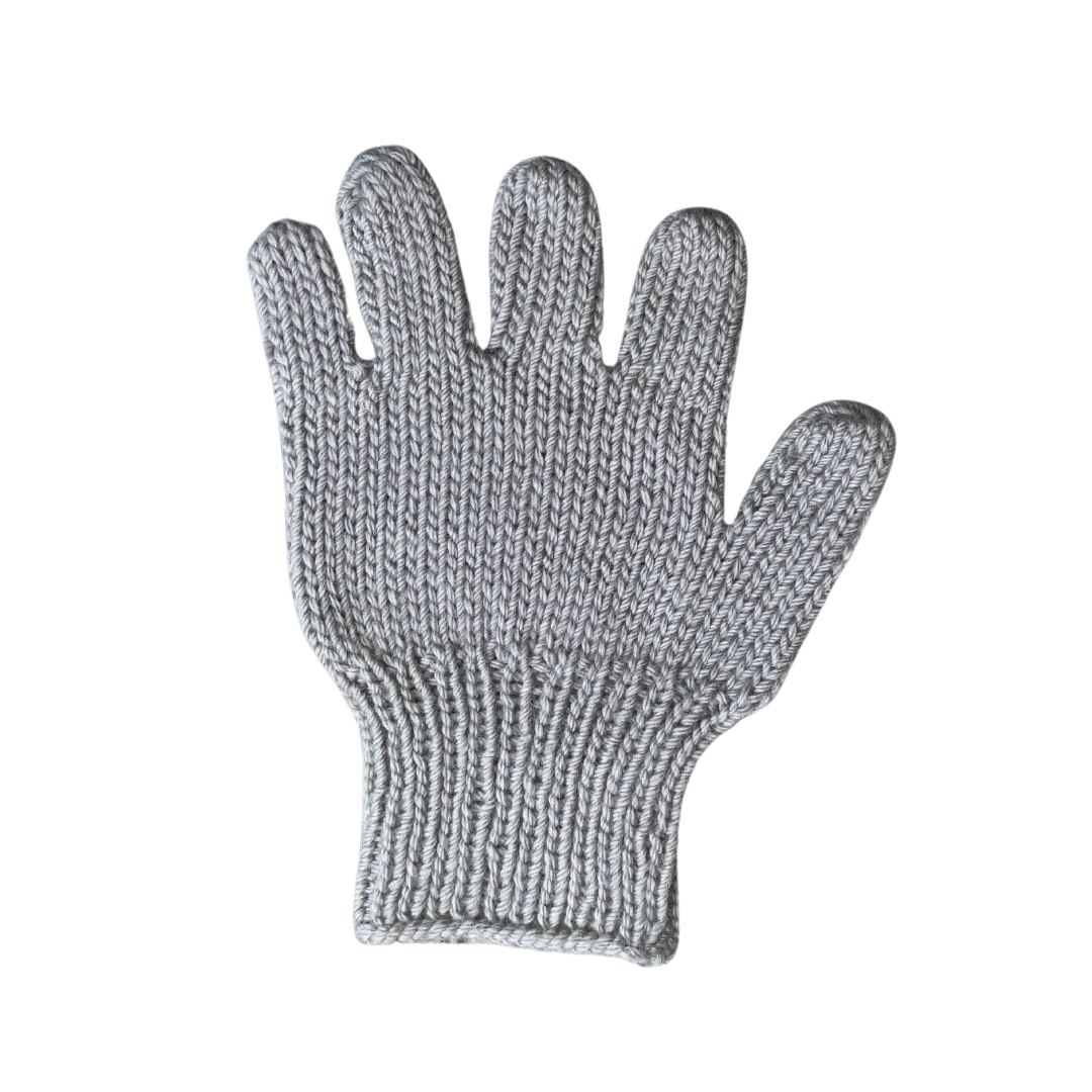 Woolen Gloves | 100 % Organic  Wool | Grey