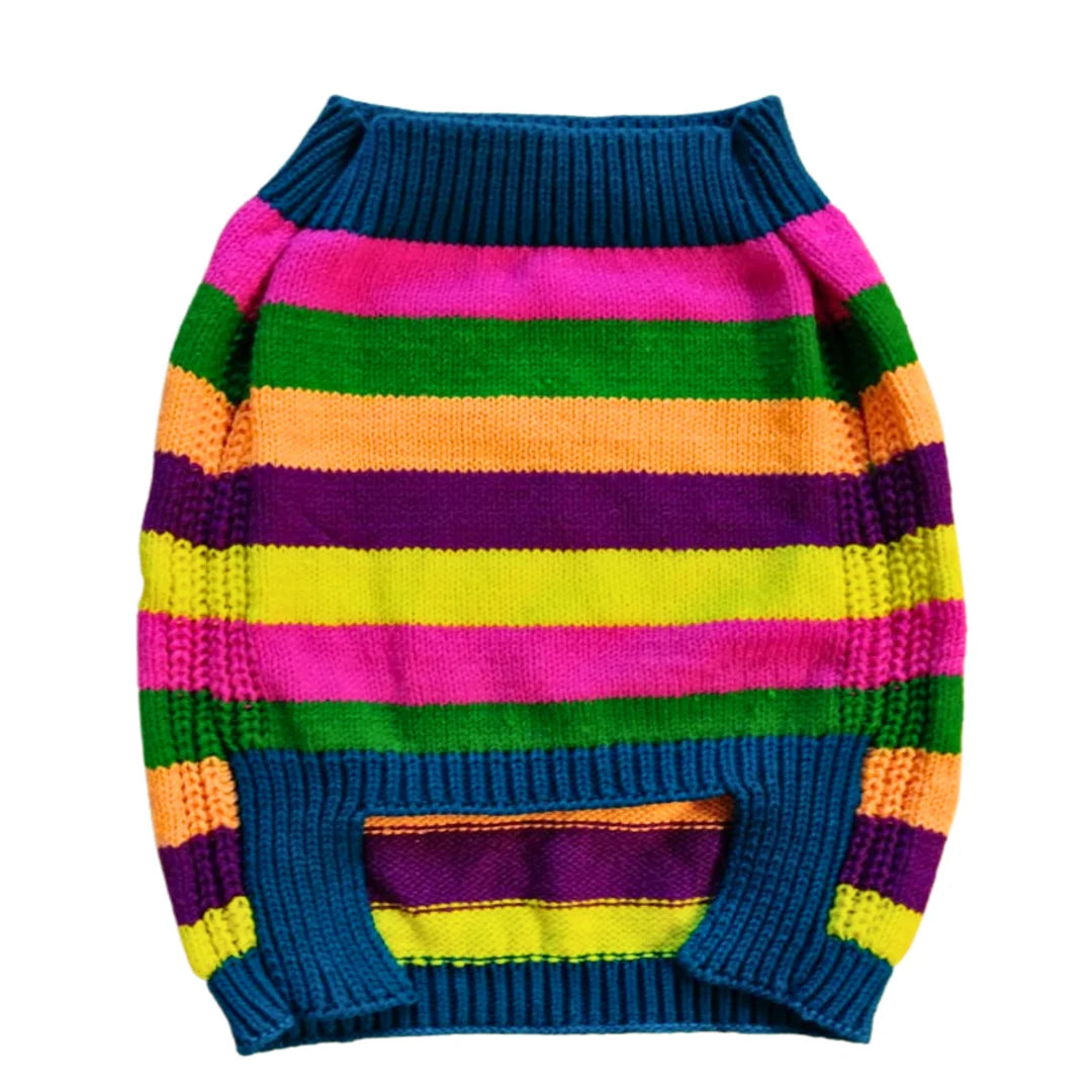 Earth Paw Luxe: Hand-Knit Eco Wool Sweater for Stylish, Sustainable Pets