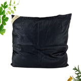 Pillow with cover | Bamboo fabric  | Black  | Wool infill